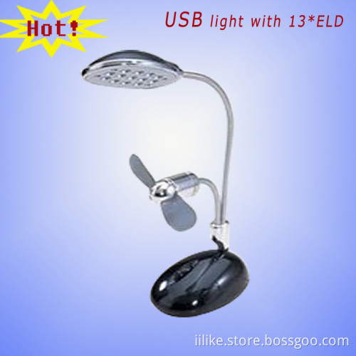 Flexible Mini USB Light with USB Fan